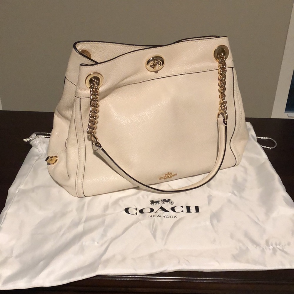 Coach turn lock purse